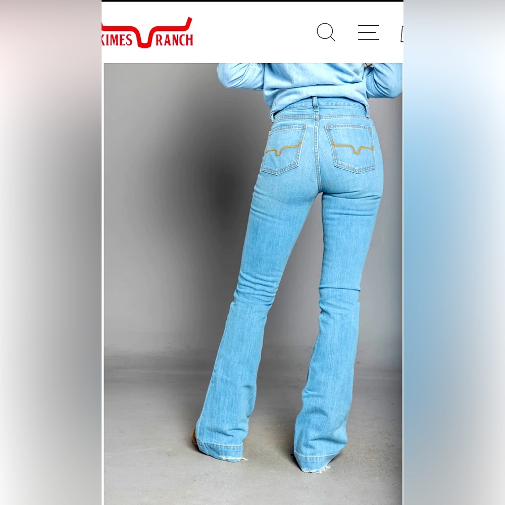 Kimes Ranch Jennifer Jeans -worn twice, no evidence of wear.